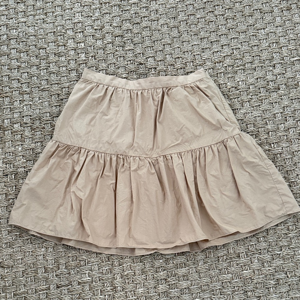 Madewell light tan mini Skirt